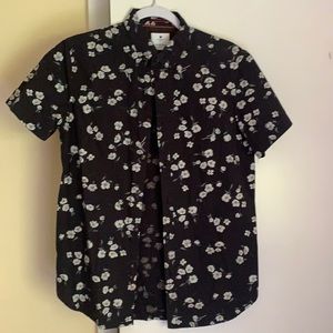Cactus Man Blue Floral Button Down